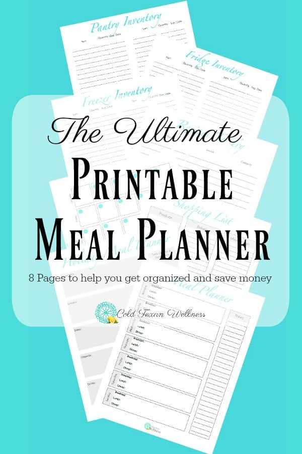 Printable Meal Planner pin